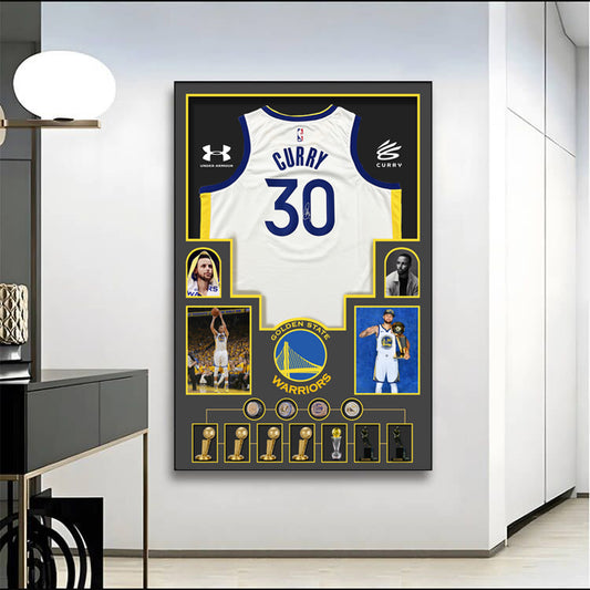 Stephen Curry's Jersey Wall Art