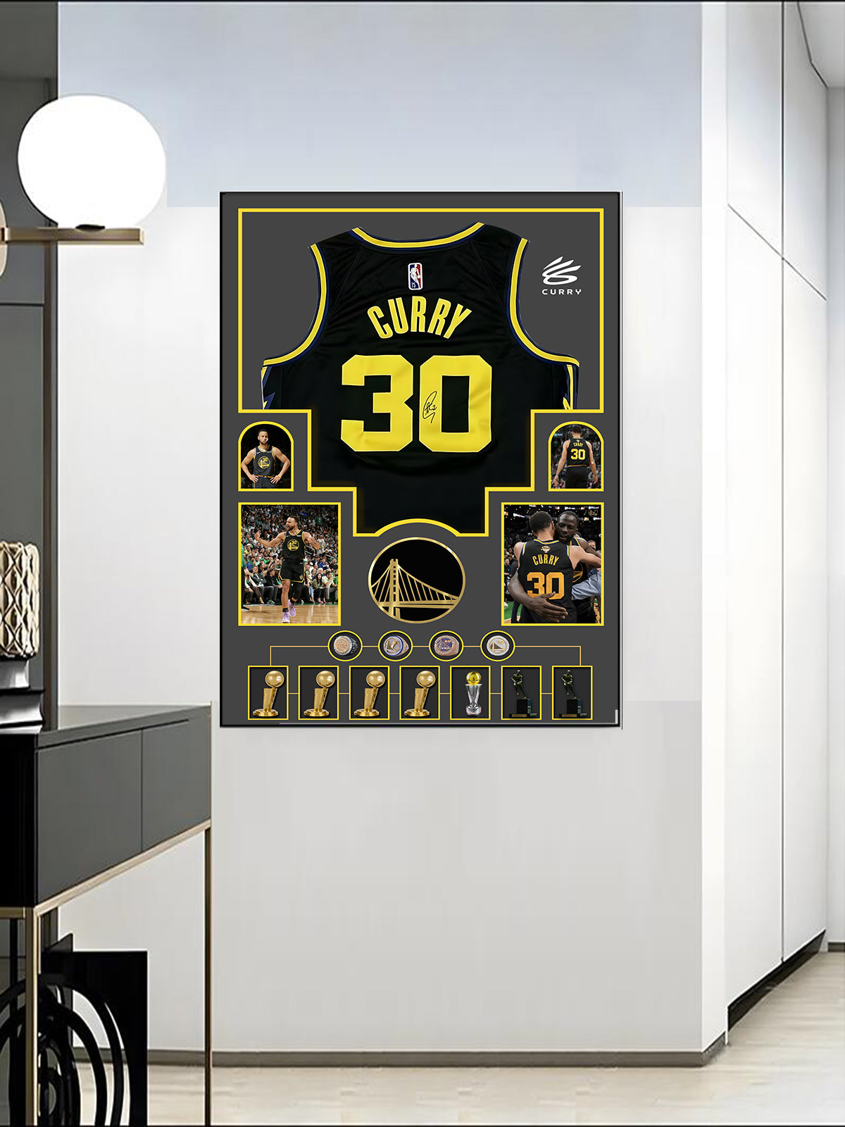 Stephen Curry's Jersey Wall Art