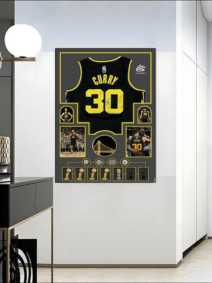 Stephen Curry's Jersey Wall Art