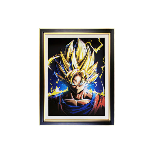 Goku Handmade 3D Painting