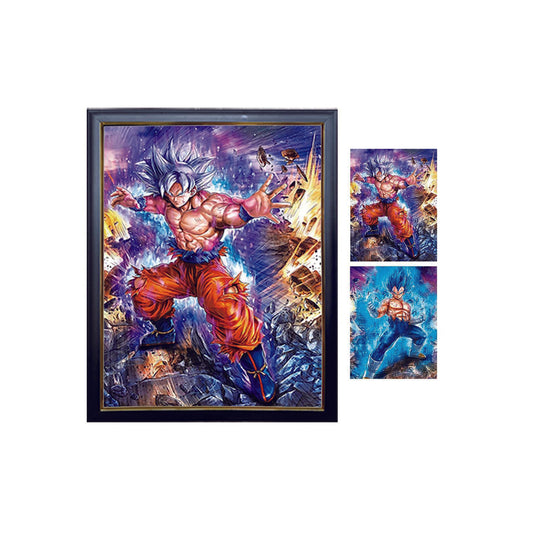 Goku and Vegeta Super Saiyan 3D Lentucular Poster