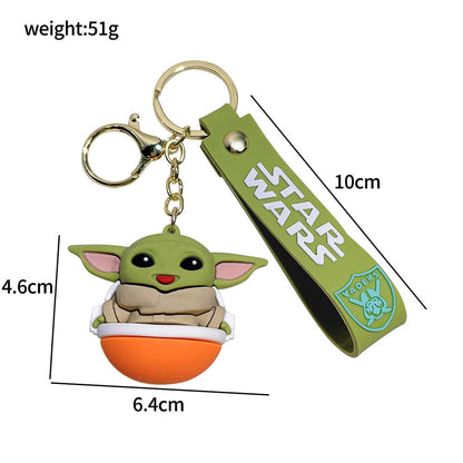 Yoda Baby Cartoon Keychains