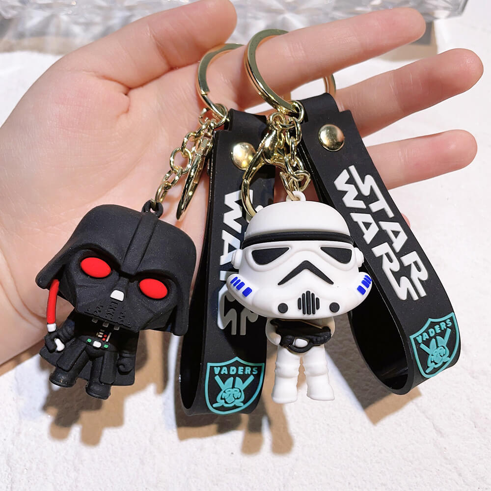 Star Wars Mandalorian Baby Yoda Stormtrooper Keychain Pendant