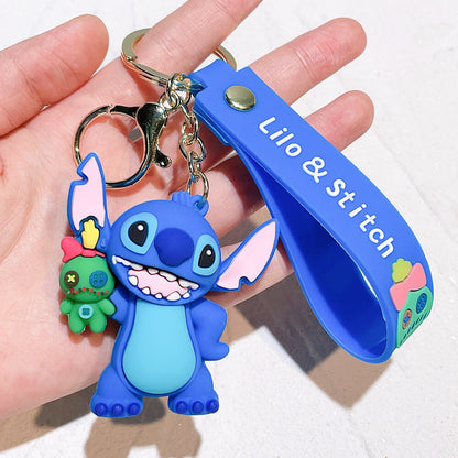 Stitch Wristlet Cartoon Keychain