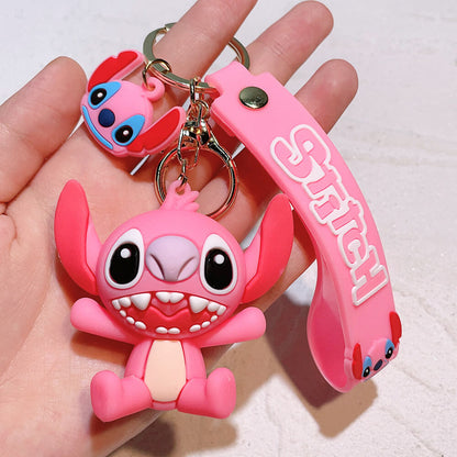 Stitch Wristlet Cartoon Keychain