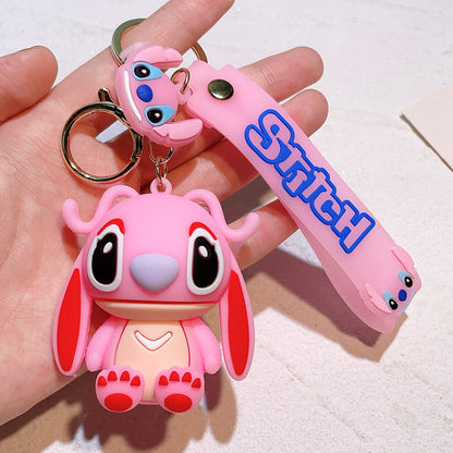 Stitch Wristlet Cartoon Keychain