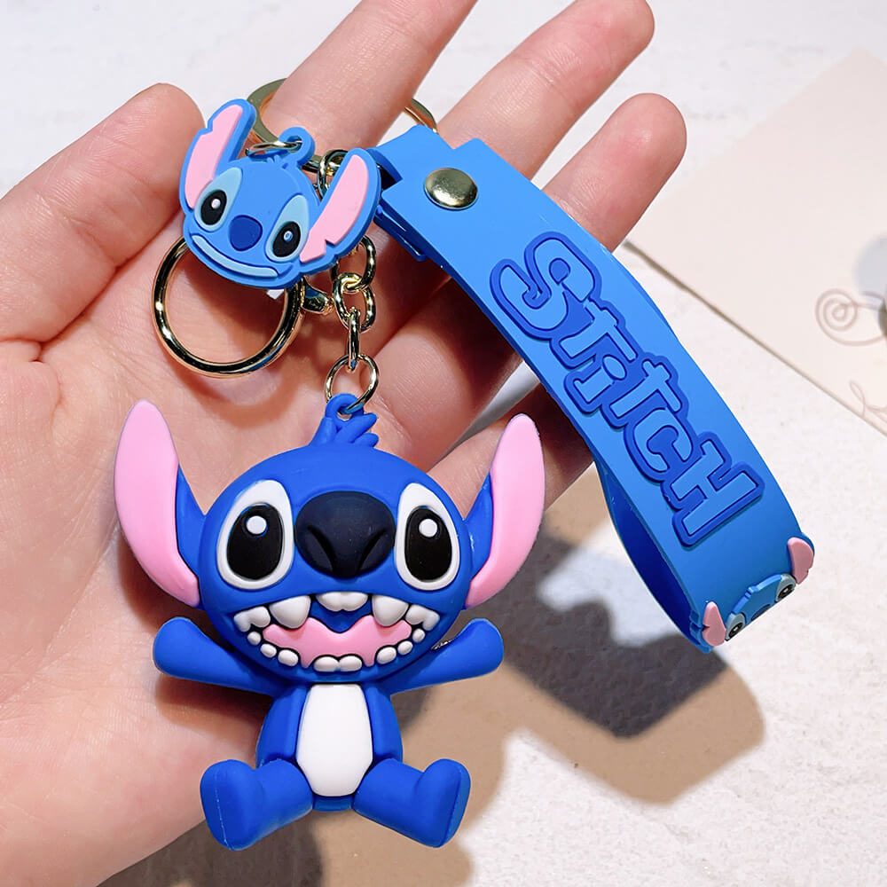 Stitch Wristlet Cartoon Keychain