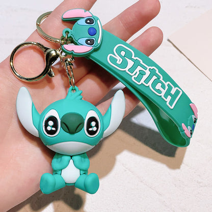 Stitch Wristlet Cartoon Keychain