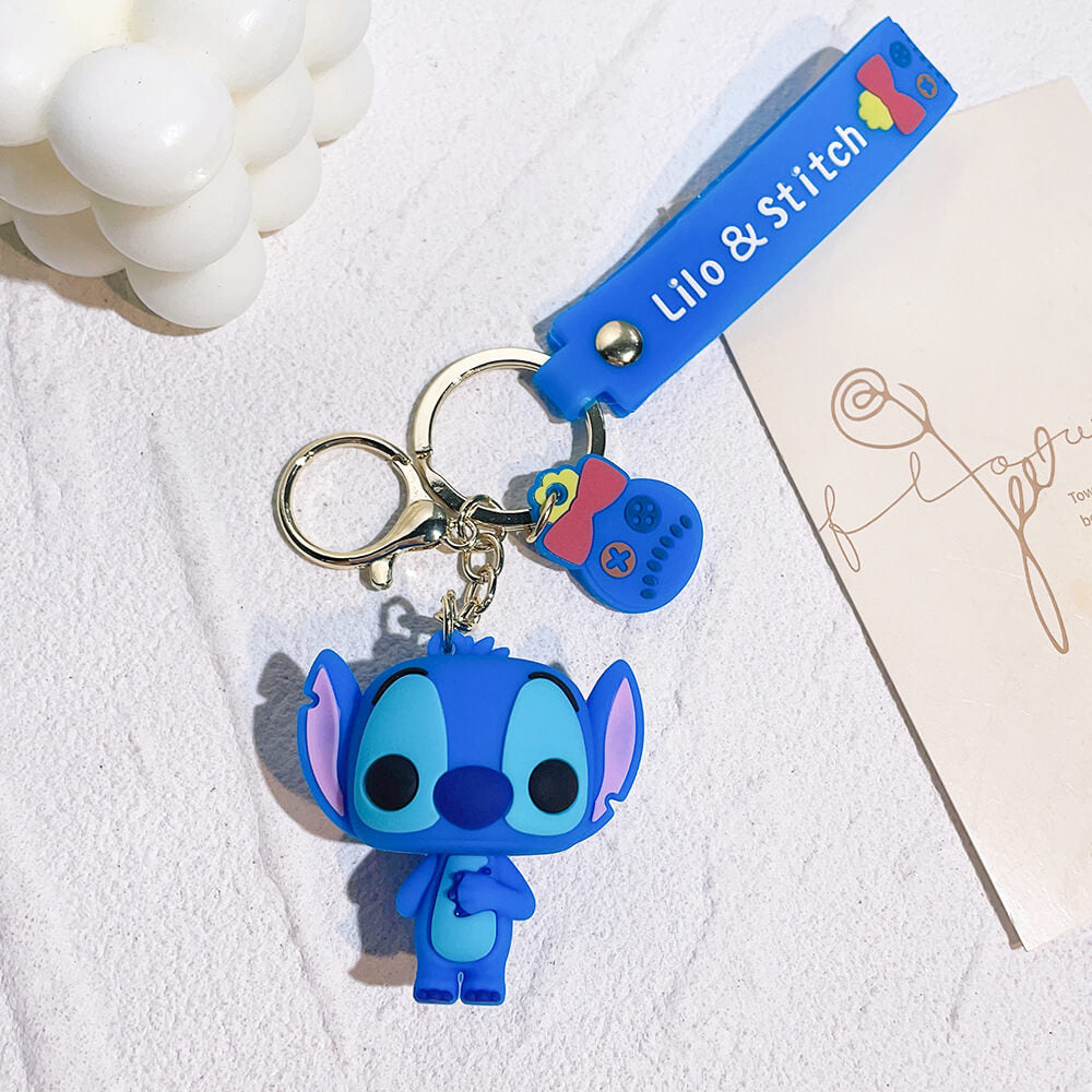 Stitch Wristlet Cartoon Keychain