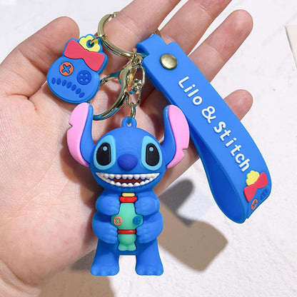 Stitch Wristlet Cartoon Keychain