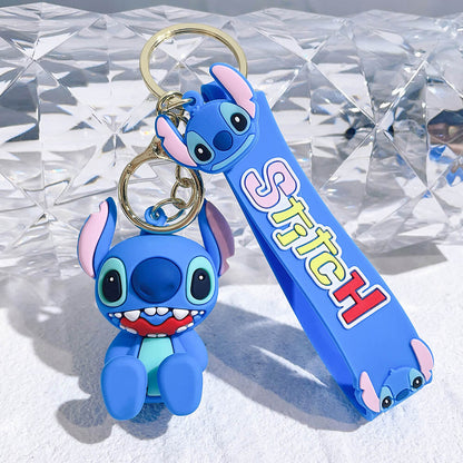 Stitch Wristlet Cartoon Keychain