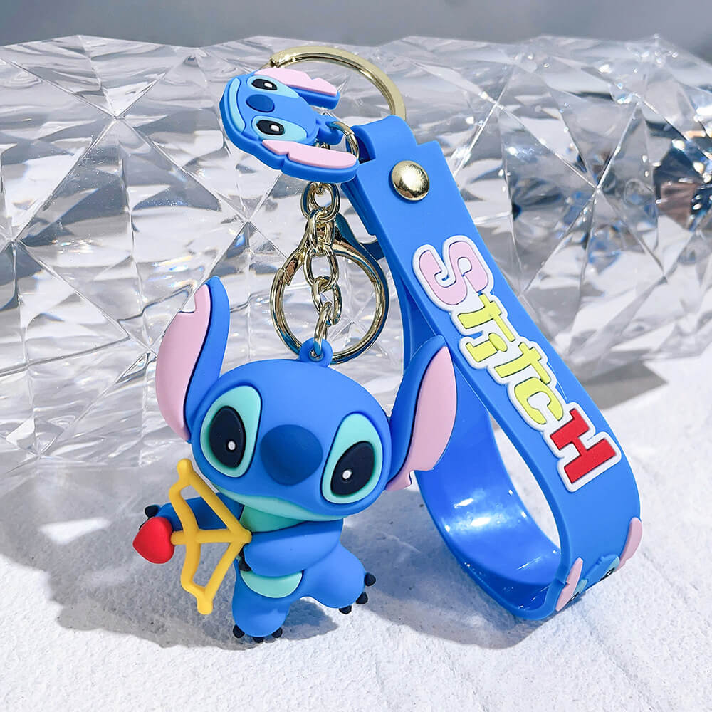 Stitch Wristlet Cartoon Keychain