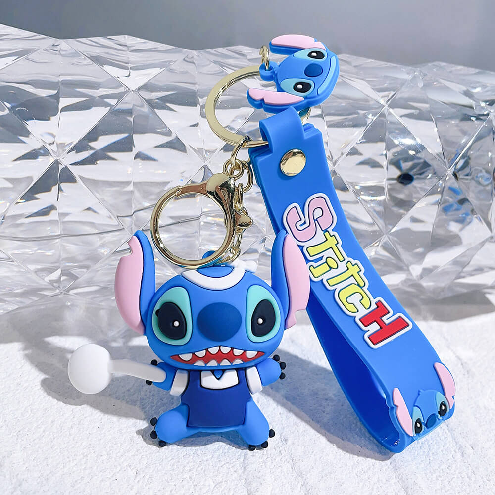 Stitch Wristlet Cartoon Keychain