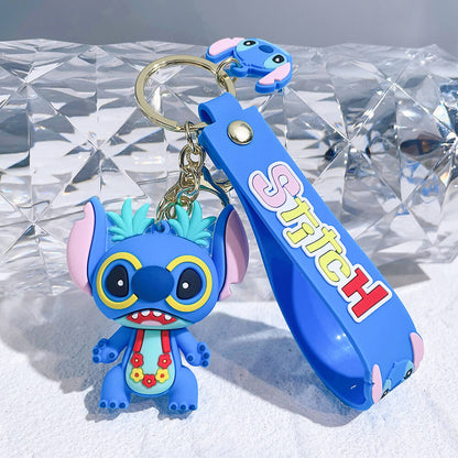 Stitch Wristlet Cartoon Keychain