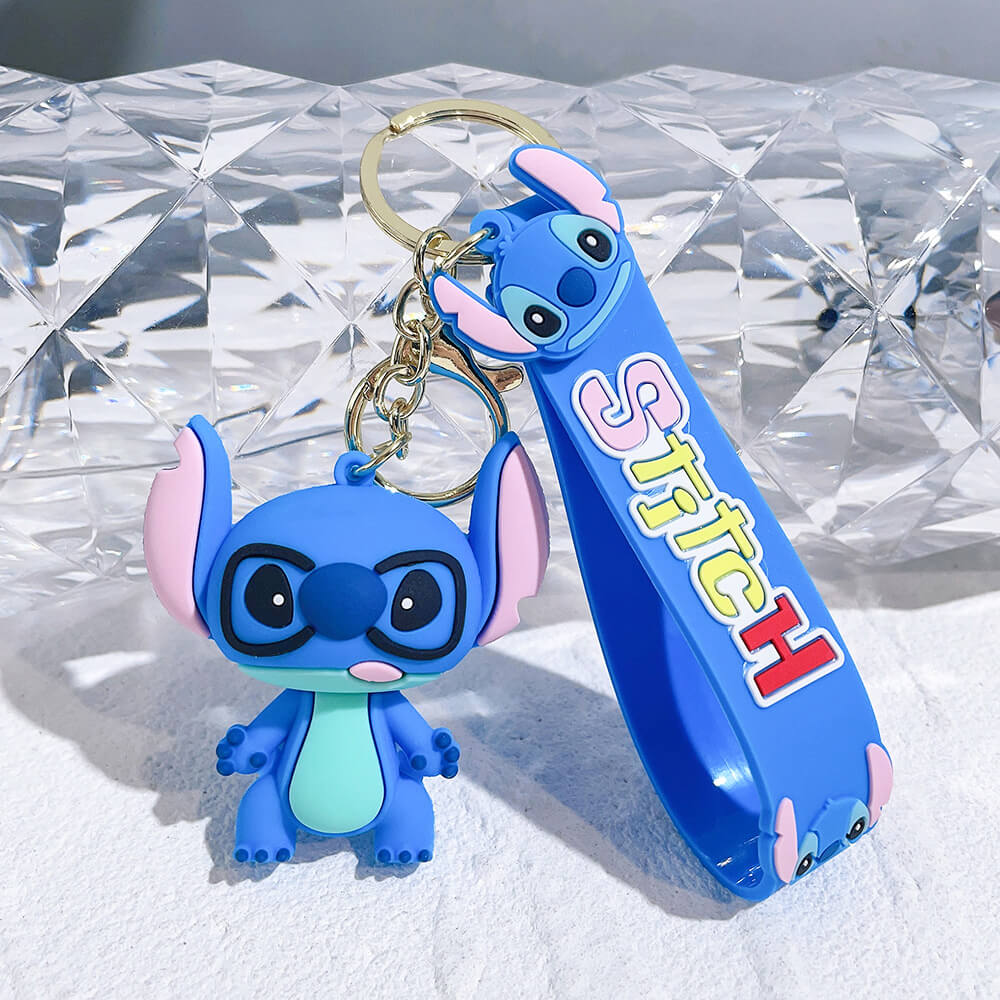 Stitch Wristlet Cartoon Keychain