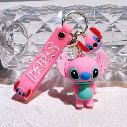 Stitch Wristlet Cartoon Keychain