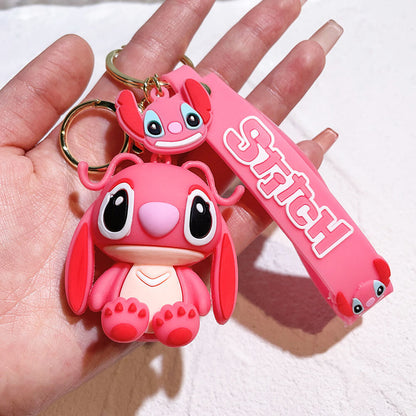 Stitch Wristlet Cartoon Keychain