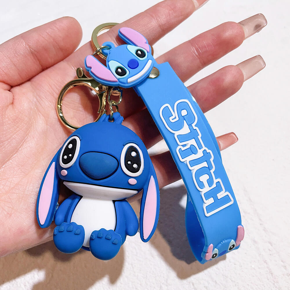 Stitch Wristlet Cartoon Keychain