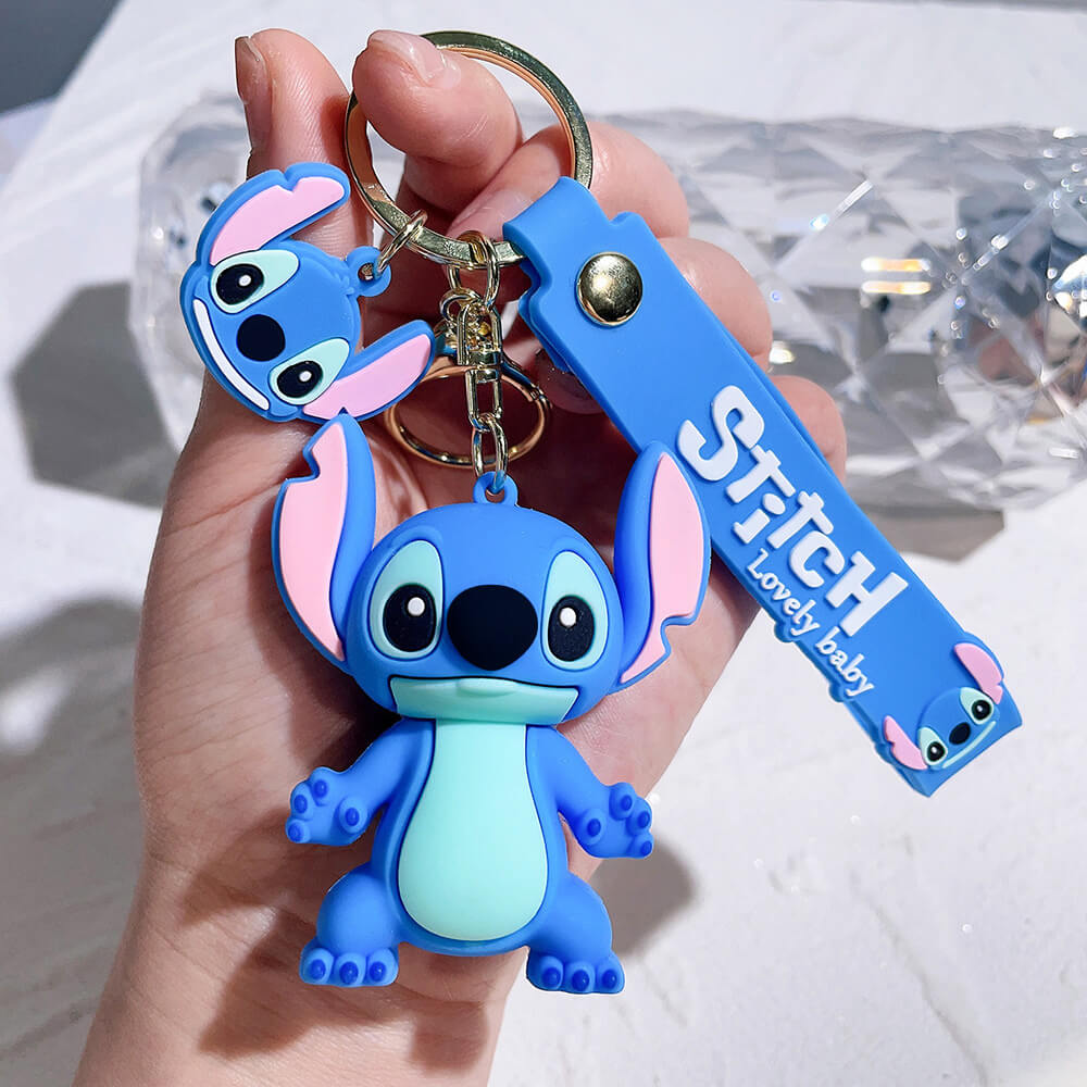 Stitch Wristlet Cartoon Keychain