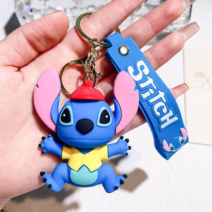 Stitch Wristlet Cartoon Keychain