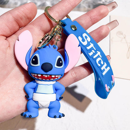 Stitch Wristlet Cartoon Keychain