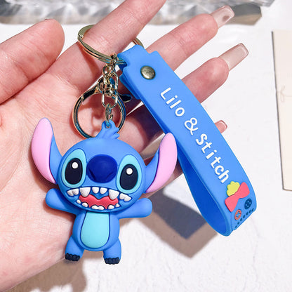 Stitch Wristlet Cartoon Keychain