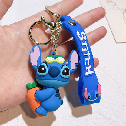 Stitch Wristlet Cartoon Keychain