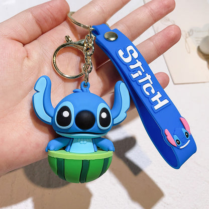 Stitch Wristlet Cartoon Keychain