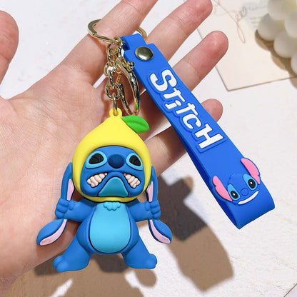 Stitch Wristlet Cartoon Keychain