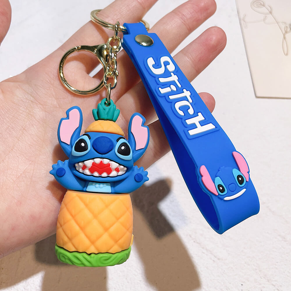 Stitch Wristlet Cartoon Keychain