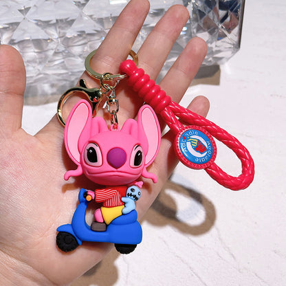 Stitch Wristlet Cartoon Keychain