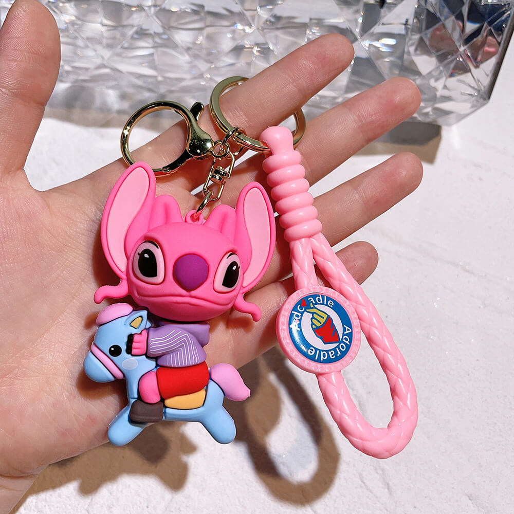 Stitch Wristlet Cartoon Keychain