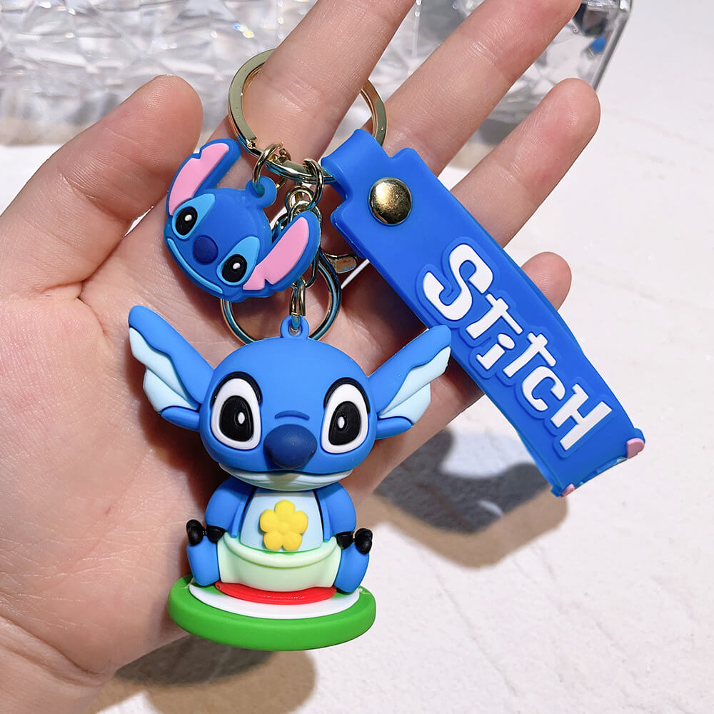 Stitch Wristlet Cartoon Keychain