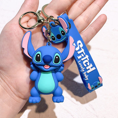 Stitch Wristlet Cartoon Keychain