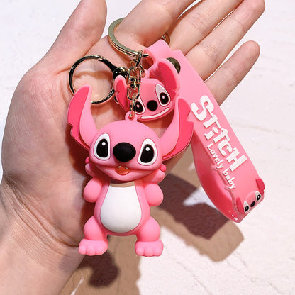 Stitch Wristlet Cartoon Keychain