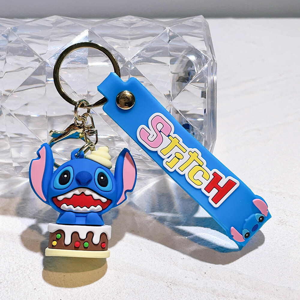 Stitch Wristlet Cartoon Keychain