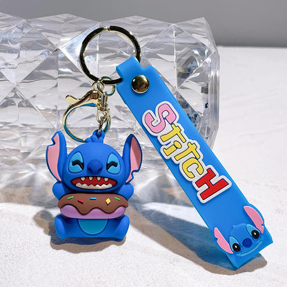 Stitch Wristlet Cartoon Keychain