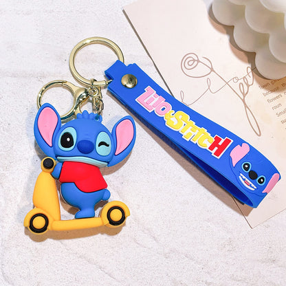 Stitch Wristlet Cartoon Keychain