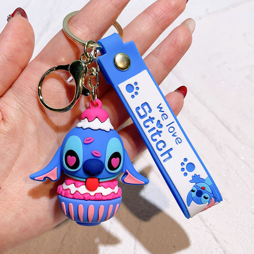 Stitch Wristlet Cartoon Keychain