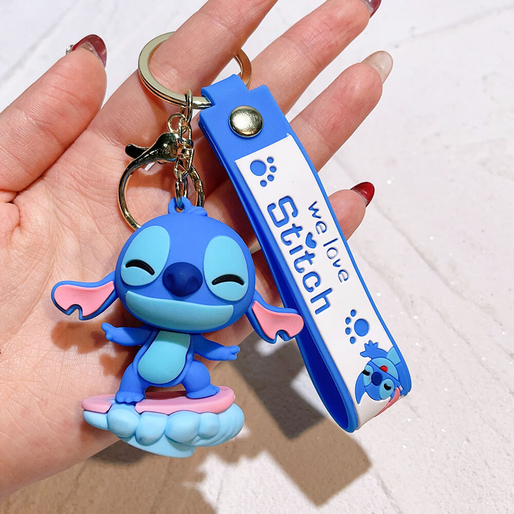 Stitch Wristlet Cartoon Keychain