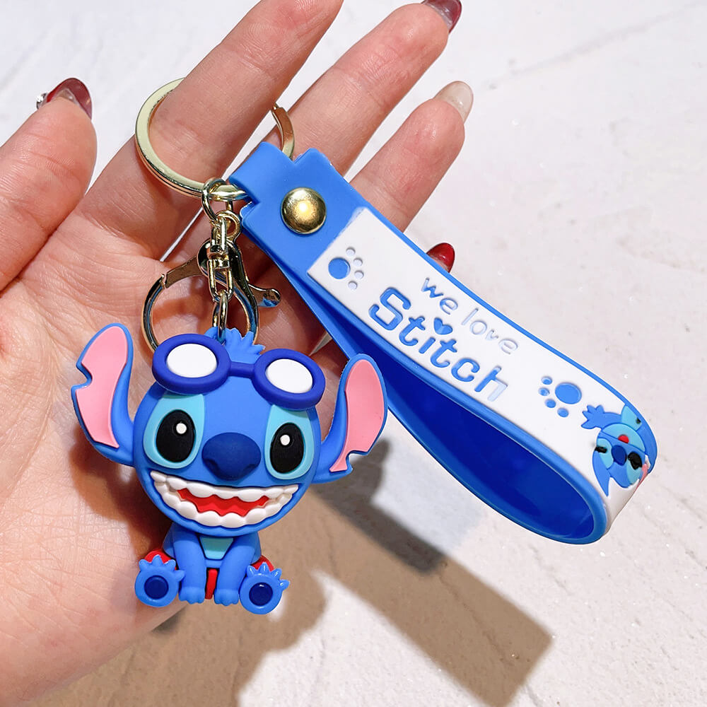 Stitch Wristlet Cartoon Keychain