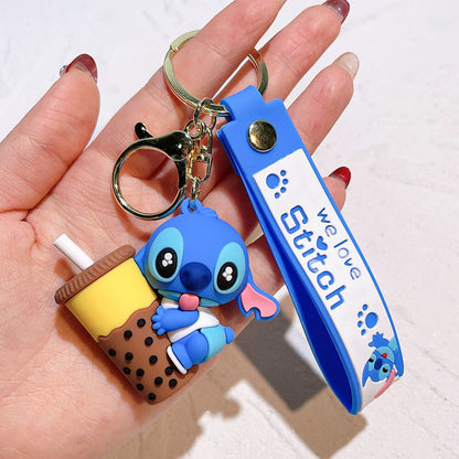 Stitch Wristlet Cartoon Keychain