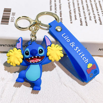 Stitch Wristlet Cartoon Keychain