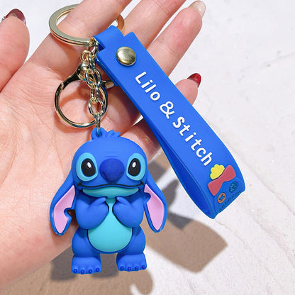 Stitch Wristlet Cartoon Keychain