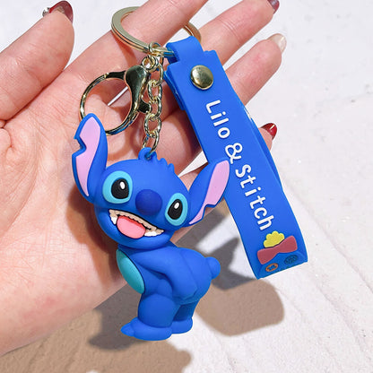 Stitch Wristlet Cartoon Keychain