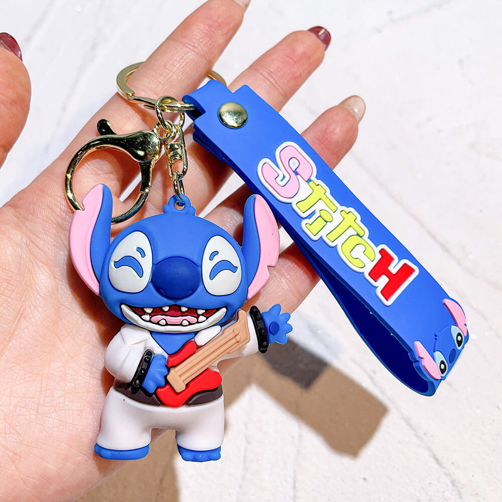 Stitch Wristlet Cartoon Keychain