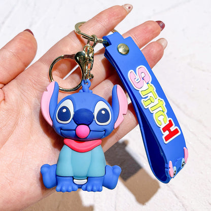 Stitch Wristlet Cartoon Keychain