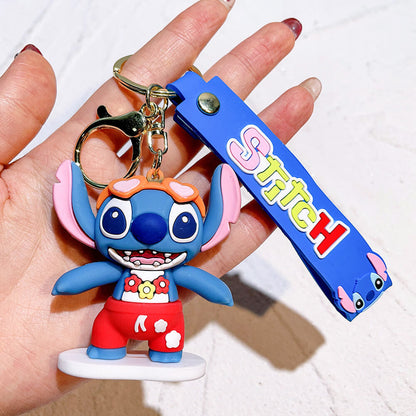 Stitch Wristlet Cartoon Keychain