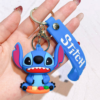 Stitch Wristlet Cartoon Keychain