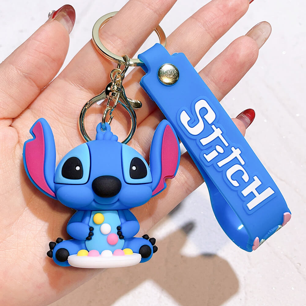 Stitch Wristlet Cartoon Keychain